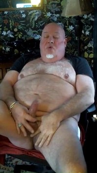 Bear Jerks! Jerking to a Hot Video From a Fan!