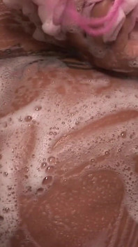 Big Booty Latina Takes an After Cumming Shower