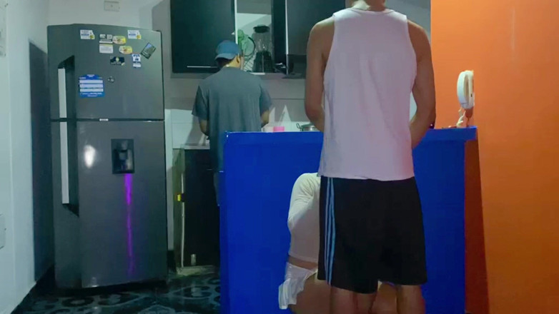 KenPrince: Femboy Gets Fucked Behind Her Boyfriend's Back in the Kitchen