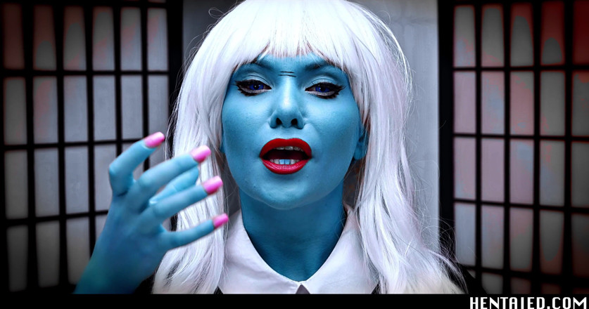 Hentaied: Hentai kehidupan nyata - JOI - alien biru panas muncrat dan masturbasi