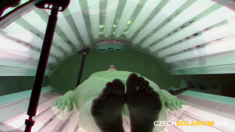 Czech Solarium: Czech Solarium 37: Hot Young Brunette Gets Naked in the Solarium