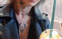 Alla Hale: Naughty Blonde Makes Flashing on Starbucks