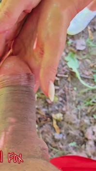Deep Blowjob Outdoors in a Public Park, Blonde MILF Gets Cum in Mouth&on Face, Hard Doggystyle Fucking, Cum in Pussy, Piss Fetish