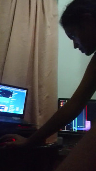 Stepmom Comes to See What I'm Doing on the Computer