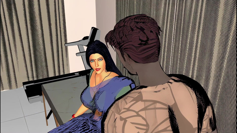 Animxyzn: Azgın desi Hintli Pakistanlı yenge kaslı adam tarafından sert sikiliyor...