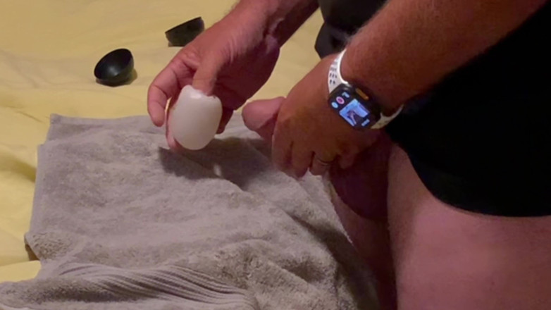 Truridge: Straight Jack Into Mouth Toy Edging Cum Lube