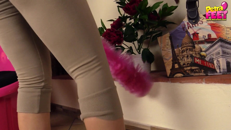 Foot Fetish HD: Petra, cute teenage babe plays with her sexy feet