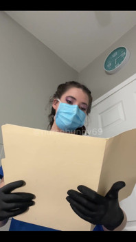 POV Dental Exam Blue Scrubs to Topless
