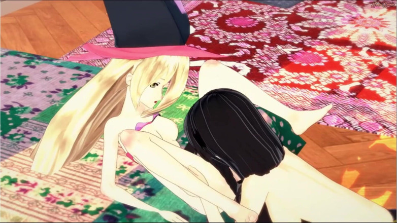Hentai Smash: Magilou dikongkek strap-on oleh Velvet. Tales of Berseria