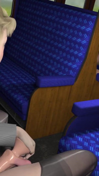 Azgın sarışınla tren yolculuğu