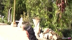 Shemale TS Collection: Hot Big Dick Latin Shemale Fucks Guy Outdoors by the...