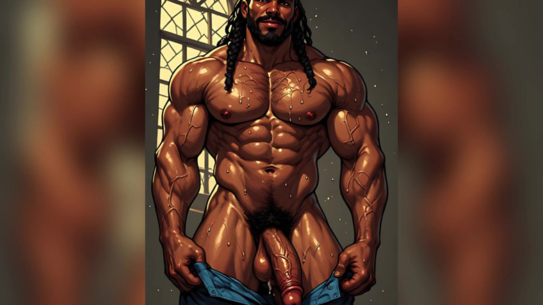 Erotic Man: Des hommes musclées en sueur jouissent dans un art