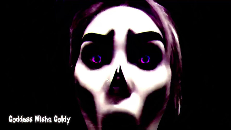 Goddess Misha Goldy: Moje temné síly přinutí tvé nutkání si honit, abyste se...