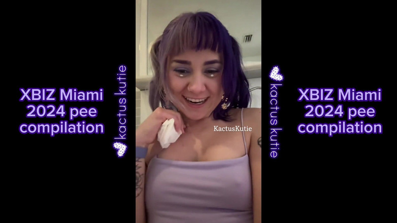 kactus kutie: Xbiz miami 2024 Compilation di pipì