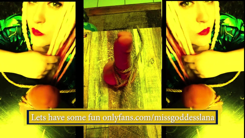 Campsissyboi: Gefesselter schwanz und eier, WICHsanleitung mit ball punching Enhanced