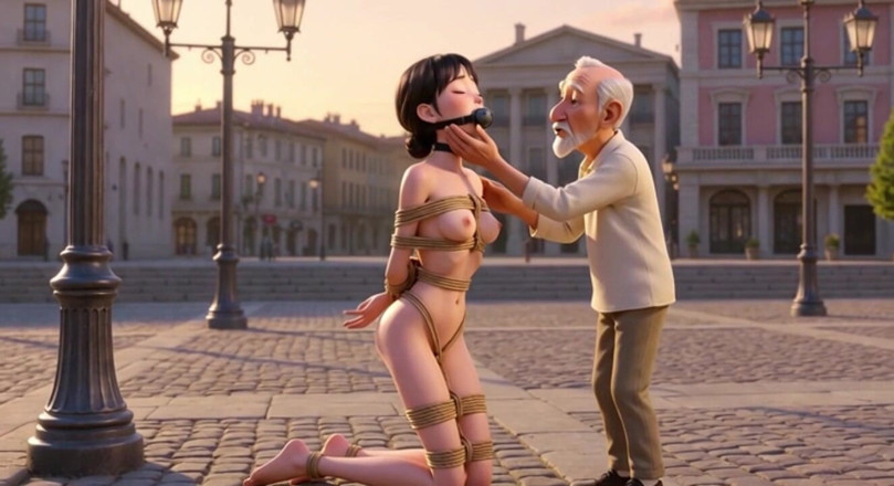 YOUR BEST FANTASY: Seks bondage sama pria tua yang putus asa dan becek