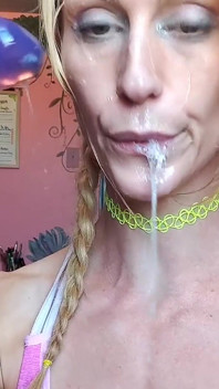 Vanessa Hastings Messy Spit Face Dildo Deepthroat
