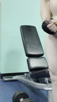 Pumped & Exposed: Naked Gym Gains with a Big Finish