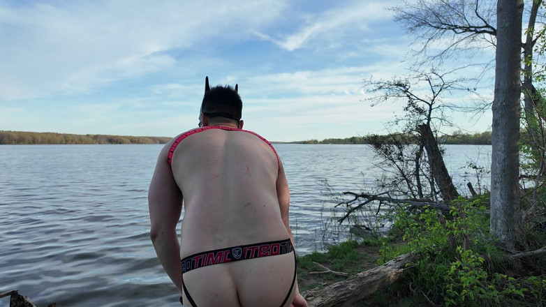 Barenakedmuscles: Tuhan otot Asia berbogel di tepi tasik - fisique koyak pada...