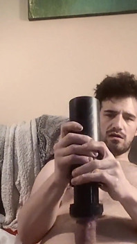 Got a New Thrusting Stroker, Was Pretty Fun and Powerful Cum