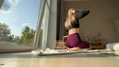 Skinny_lady69: Uctívání zadku bosé protahování