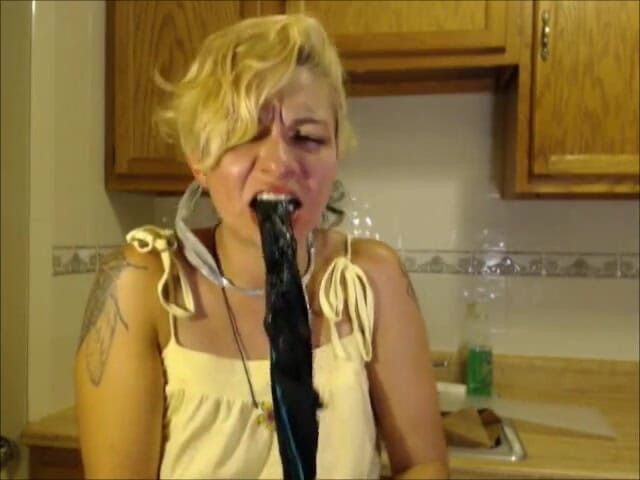 Selfgags classic: Rosalyn receives her worn panty delivery! *tight &amp; massive tape gag*