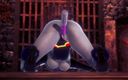 Wraith ward: Raven dildo alıyor | Titans Porn Parodisi