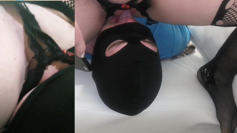 KinkyFamily: 얼굴 딜도 타기. 얼굴에 앉아 집에서 촬영한 영상