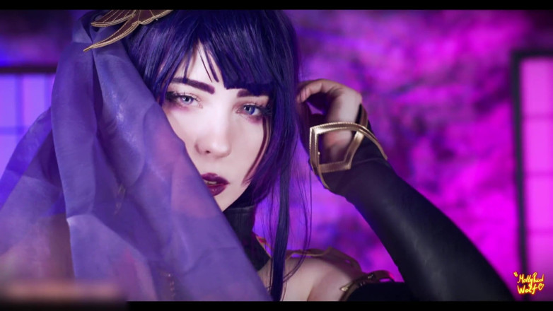 MollyRedWolf: Raiden Shougun est ton esclave. 4k - Mollyredwolf