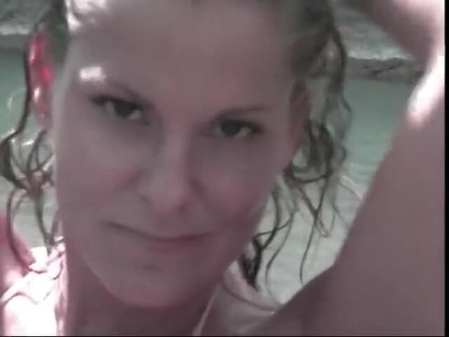 Cumming Soon: Busty slut sucks a cock by the lake and licks...
