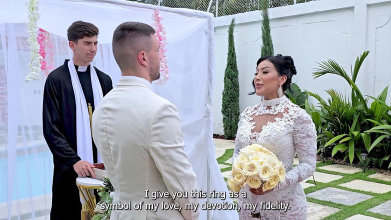 Brady Bud: Cheating Bride Fucks the Priest on Her Wedding Day- Mariana...