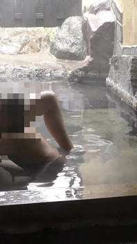 Mature Couple at Hot Spring Inn, Outdoor Cunnilingus, Blowjob