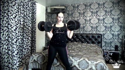 Goddess Misha Goldy: Beating my last weight lifting challenge! More than 50 times per...