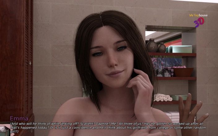 3D Cartoon Porn: Il mio dormitorio 5 - doccia di tre ragazze