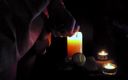Rikki Ocean: 로맨틱한 촛불 정액으로 뒤덮인 디저트를 즐기는 Rikki Ocean