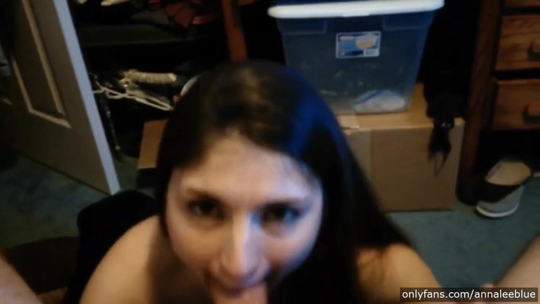 Annalee Blue: Amateur Wife Rides Cock and Begs for Facial