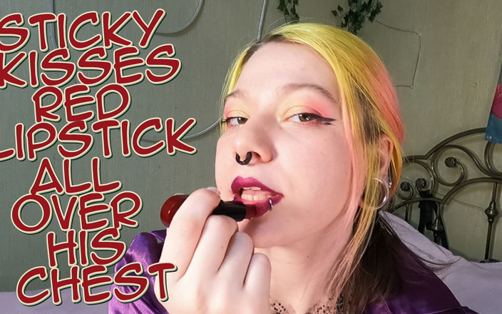 Sweet Sansarella: Sticky Kisses Red Lipstick All Over His Chest
