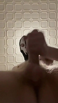 7 Inch (18cm) Hot Cock Owned by a Masked Slim Twink. Flashlight Intense Masturbation, Moaning. Full Video
