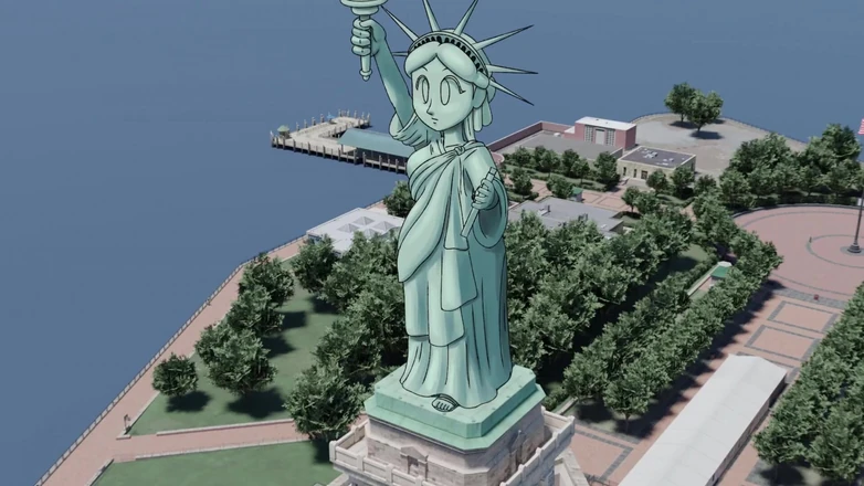 PixelAftDark: 4th of July by Statue of Liberty Hentai Animation