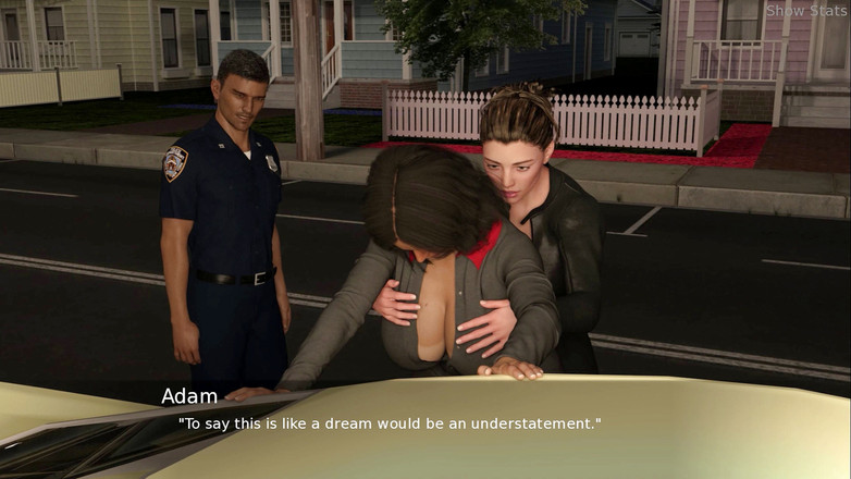 Porny Games: Istri hot proyek - disentuh sama polisi wanita seksi (34)