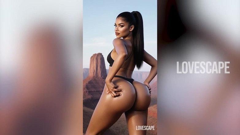 Lovescape: Horská louka latina děvka - drsné šukání zezadu a kapající konec