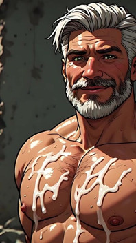 Arte erótico de hombres pegajosos