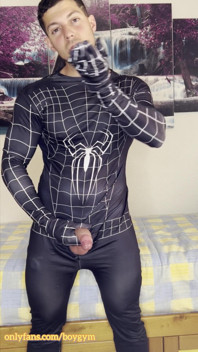 My Spiderman Cock Cums!