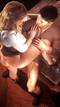 สาวเสิร์ฟผมบลอนด์ในร้านเหล้า ขึ้นขี่ควย - 3D Porn
