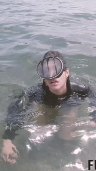 Caribbean Sea Receives Goddess Breathplay Mask Diving Glass