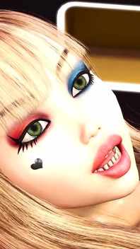 3d dickgirl android plays with a sexy young blonde in the sci-fi bedroom