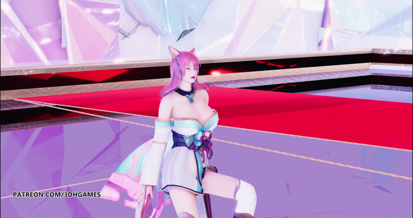 3D-Hentai Games: GFRIEND - Mago Ahri Kda hot striptease 4K 60FPS