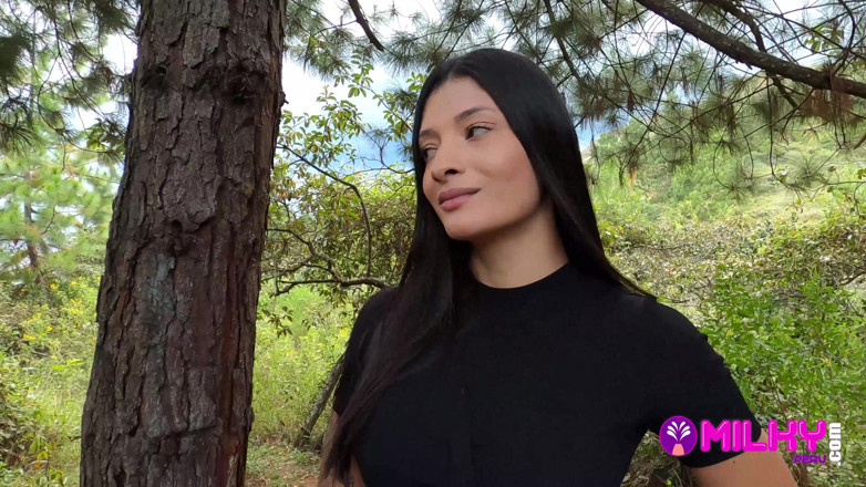 Milky Peru: Offering Cash to Sexy Girl in the Forest in Exchange...