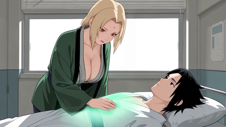 Ai Heaven: Tsunade Helps Sasuke Heal with a Footjob, Vaginal and Anal!...
