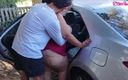 Mommy&#039;s fantasies: Touches Ass - gruba dojrzała kobieta zostaje zerżnięta w samochodzie przez...